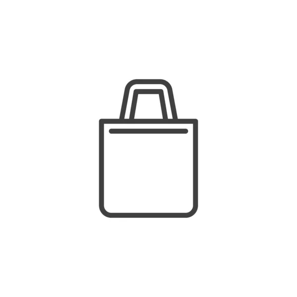 Shopping Bag Line Ikone Lineares Stilschild Für Mobiles Konzept Und — Stockvektor