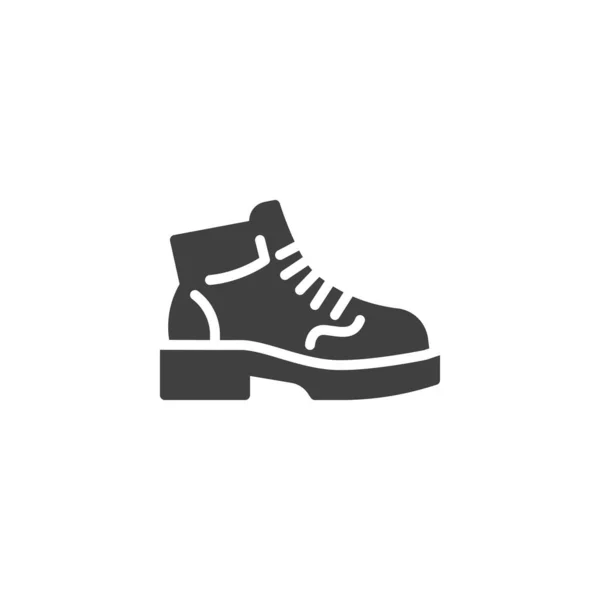Stiefel Vektor Symbol Gefüllte Flache Schilder Für Mobiles Konzept Und — Stockvektor