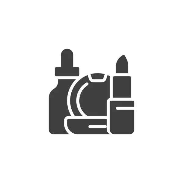 Ikona Wektora Kosmetycznego Wypełnione Płaski Znak Dla Koncepcji Mobilnej Projektowania — Wektor stockowy