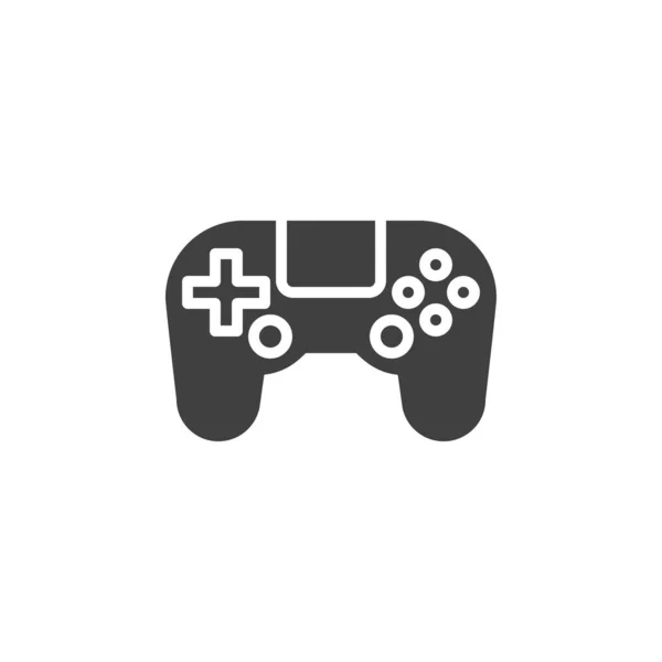Gamepad Joystick Vektor Ikon Fylld Platt Skylt För Mobilt Koncept — Stock vektor