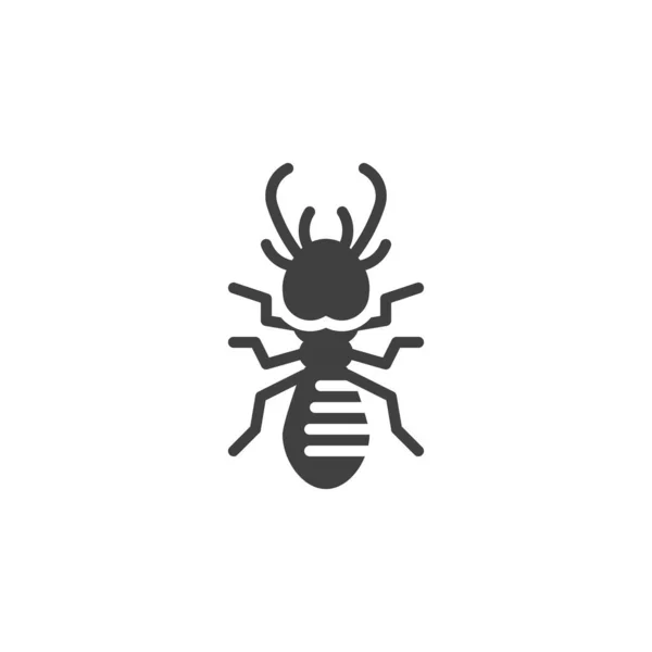 Ikona Vektoru Termitového Hmyzu Vyplněný Plochý Znak Pro Mobilní Koncept — Stockový vektor