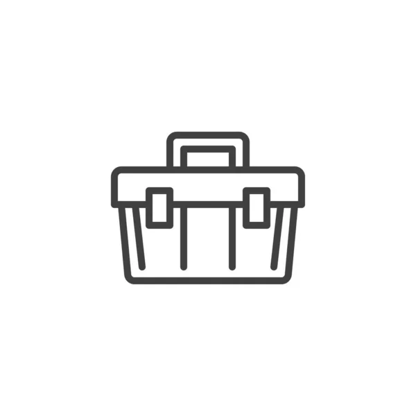 Werkzeugkastenzeilensymbol Lineares Stilschild Für Mobiles Konzept Und Webdesign Werkzeugkasten Umreißt — Stockvektor