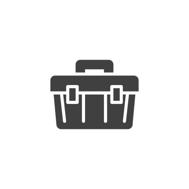 Tool box vector icon. filled flat sign for mobile concept and web design. Tool box glyph icon. Symbol, logo illustration. Vector graphics
