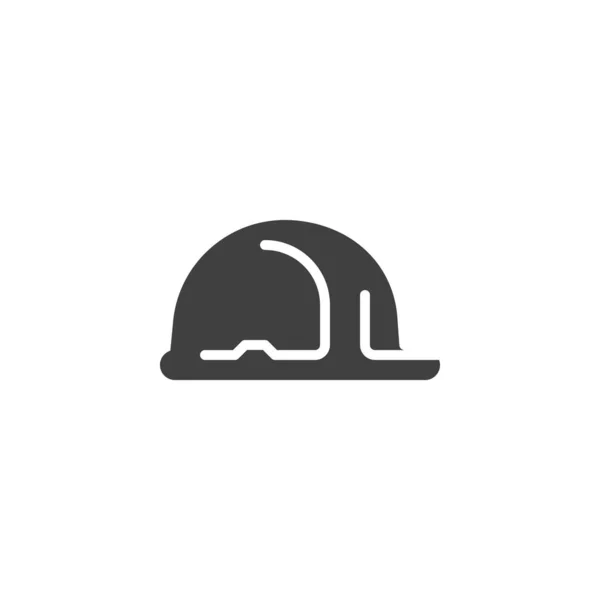 Hard Hut Vektor Icon Gefüllte Flache Schilder Für Mobiles Konzept — Stockvektor