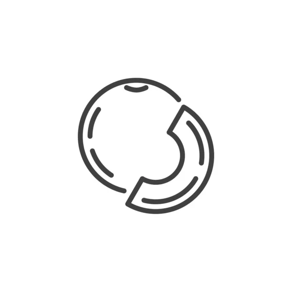 Икона Арбузных Фруктов Знак Стиля Мобильной Концепции Веб Дизайна Значок — стоковый вектор
