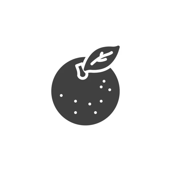 Turuncu Meyve Vektör Simgesi Mobil Konsept Web Tasarımı Için Düz — Stok Vektör