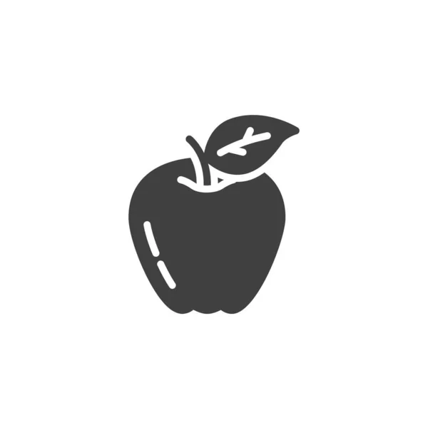 Apple Fruit Vector Icon Filled Flat Sign Mobile Concept Web - Stok Vektor