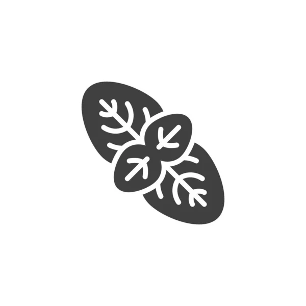 Значок Вектора Листа Орегано Заполненный Плоский Знак Мобильной Концепции Веб — стоковый вектор