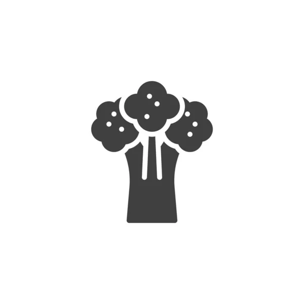 Broccoli Vegetable Vector Icon Filled Flat Sign Mobile Concept Web — Stockový vektor