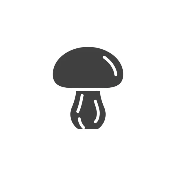 蘑菇蔬菜病媒图标 填写了移动概念和网页设计的平面标志 蘑菇石榴图标 标识插图 矢量图形 — 图库矢量图片