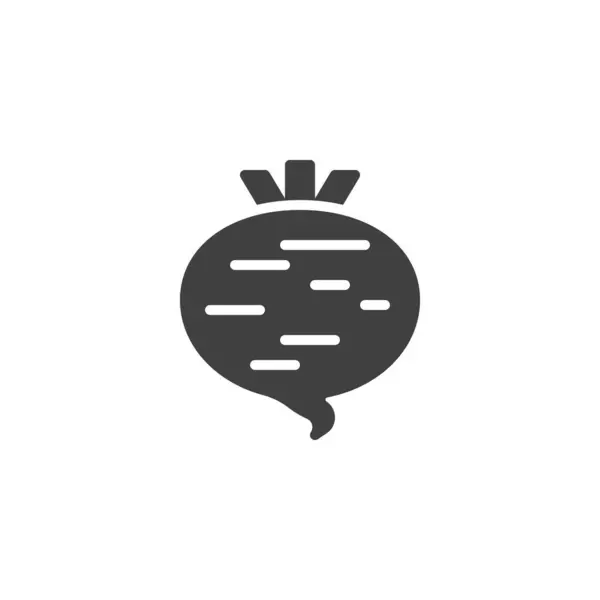 ビート野菜ベクトルアイコン モバイルコンセプトとウェブデザインのための完全なフラット記号 ビートルートグリフアイコン シンボル ロゴイラスト ベクトルグラフィックス — ストックベクタ