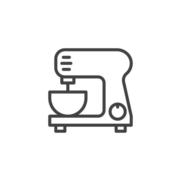 Icona Della Linea Robot Cucina Segno Stile Lineare Concetto Mobile — Vettoriale Stock