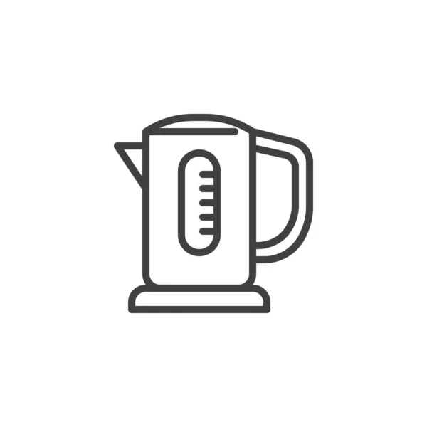Icono Línea Tea Kettle Signo Estilo Lineal Para Concepto Móvil — Archivo Imágenes Vectoriales