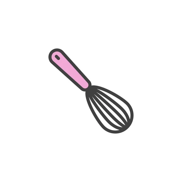Egg Beater Whisk Filled Outline Icon Line Vector Sign Linear — Stock Vector