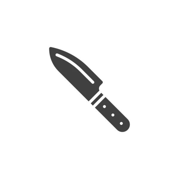 Kitchen Knife Vector Icon Filled Flat Sign Mobile Concept Web — Stock Vector