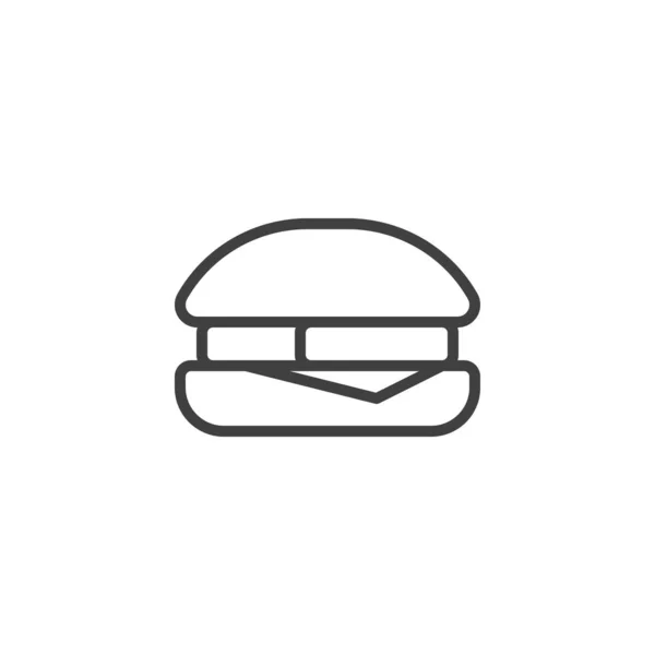 Fischfilet Linie Symbol Lineares Stilschild Für Mobiles Konzept Und Webdesign — Stockvektor