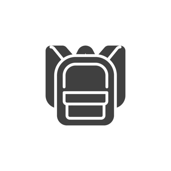 Значок Вектора Школьной Сумки Заполненный Плоский Знак Мобильной Концепции Веб — стоковый вектор
