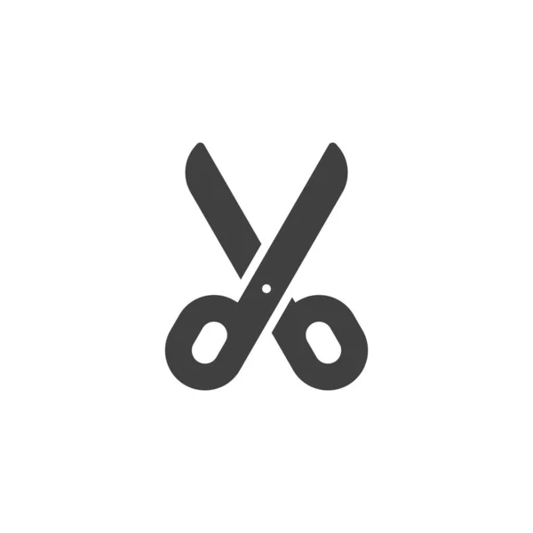 Ikona Vektoru Nůžek Vyplněný Plochý Znak Pro Mobilní Koncept Web — Stockový vektor