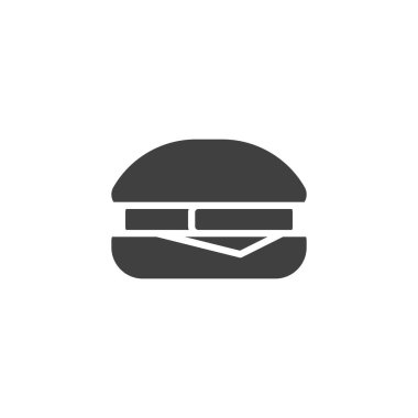 Balık fileto vektör simgesi. Mobil konsept ve web tasarımı için düz tabela. Balık deniz ürünleri sembolü. Sembol, logo çizimi. Vektör grafikleri