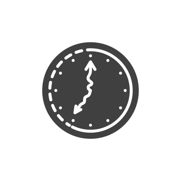 Иконка Гибкого Вектора Времени Заполненный Плоский Знак Мобильной Концепции Веб — стоковый вектор