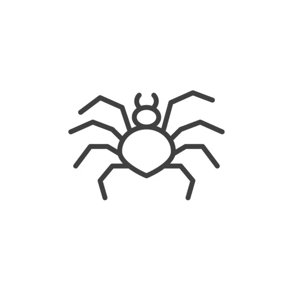 Ikona Spider Line Lineární Styl Značky Pro Mobilní Koncept Web — Stockový vektor