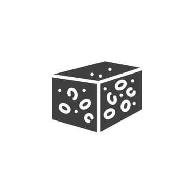 Halva tatlı vektör ikonu. Mobil konsept ve web tasarımı için düz tabela. Ayçiçeği halva sembolü. Sembol, logo çizimi. Vektör grafikleri