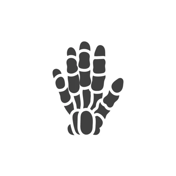 Icône Vectorielle Bony Hand Panneau Plat Rempli Pour Concept Mobile — Image vectorielle