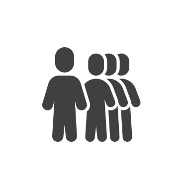 Etnik ait vektör simgesi. Mobil konsept ve web tasarımı için düz tabela. İnsan aidiyeti simgesi. Sembol, logo çizimi. Vektör grafikleri