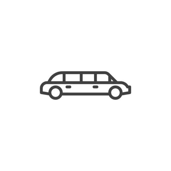 Limousinen Liniensymbol Lineares Stilschild Für Mobiles Konzept Und Webdesign Limousine — Stockvektor