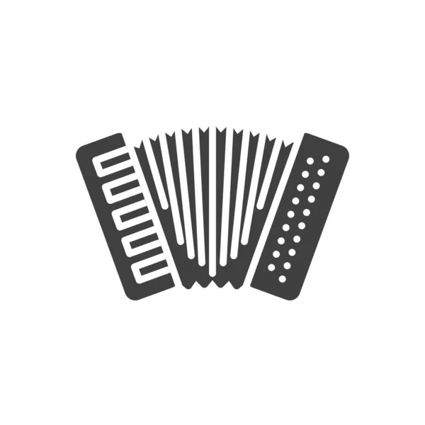 Accordion Vector Icon Filled Flat Sign Mobile Concept Web Design — Stockvector