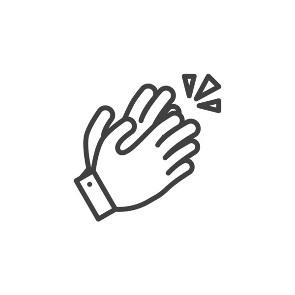 Руки Аплодируют Иконке Знак Стиля Мобильной Концепции Веб Дизайна Значок — стоковый вектор