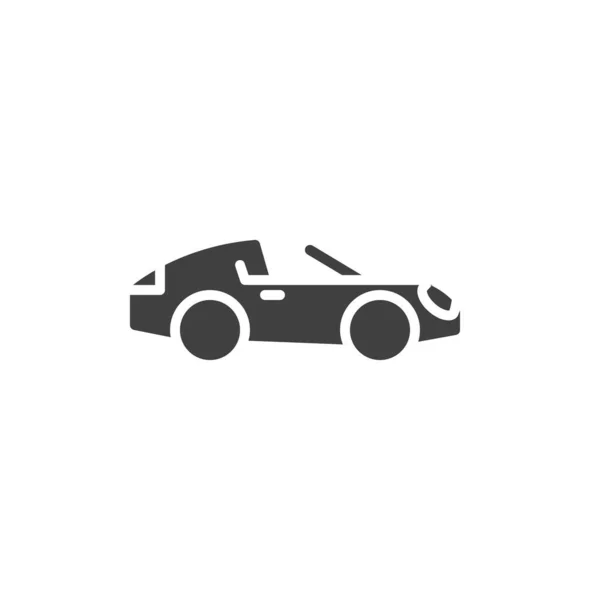 Спортивний Автомобіль Вид Збоку Векторний Значок Заповнений Плоский Знак Мобільної — стоковий вектор