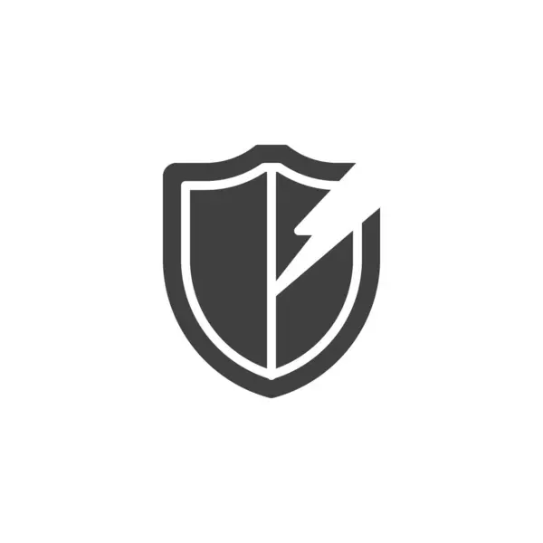 Ikona Wektora Bezpieczeństwa Cybernetycznego Wypełnione Płaski Znak Dla Koncepcji Mobilnej — Wektor stockowy