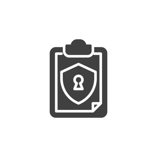Security Protocol Vector Icon Filled Flat Sign Mobile Concept Web — Stock Vector