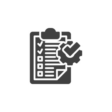 Kullanıcı Kabul Testi vektör simgesi. Mobil konsept ve web tasarımı için düz tabela. Kullanıcı kabul etme simgesi testi. UAT sembolü, logo çizimi. Vektör grafikleri