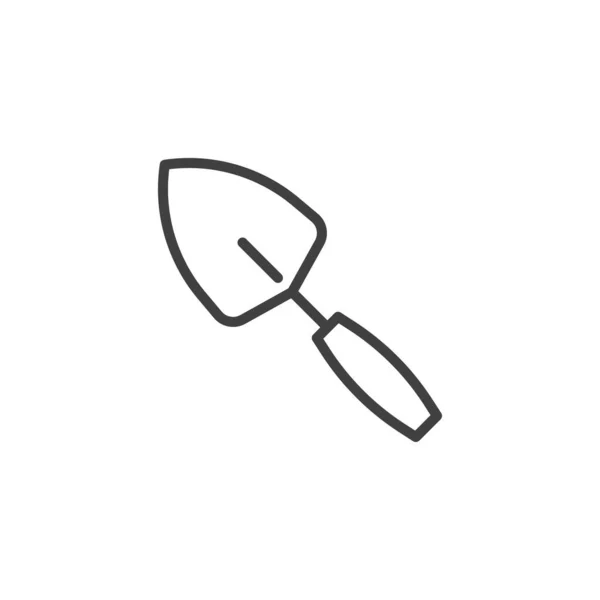 Maurerkelle Linie Symbol Lineares Stilschild Für Mobiles Konzept Und Webdesign — Stockvektor