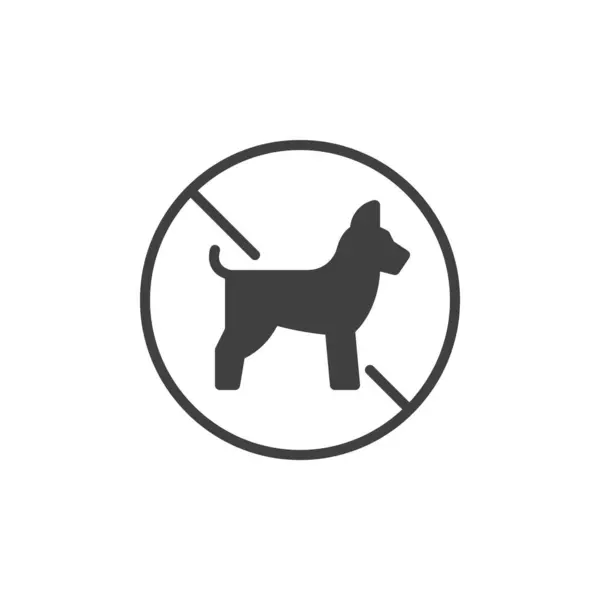 Векторной Иконки Собаки Заполненный Плоский Знак Мобильной Концепции Веб Дизайна — стоковый вектор