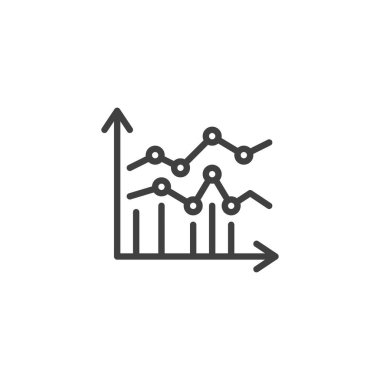 Seo Kontrol Listesi satır simgesi. Mobil konsept ve web tasarımı için doğrusal biçim işareti. Grafik izleme ana vektör simgesini değiştirir. Sembol, logo çizimi. Vektör grafikleri