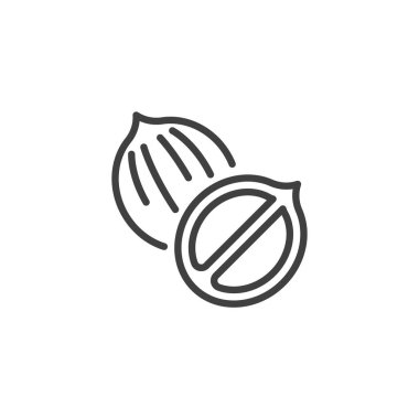 Kişniş tohumları çizgisi simgesi. Mobil konsept ve web tasarımı için doğrusal biçim işareti. Kişniş otu ana hatlı vektör simgesi. Sembol, logo çizimi. Vektör grafikleri