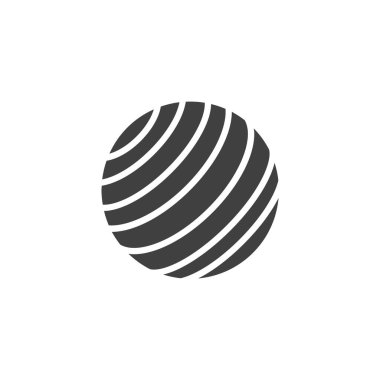 Fitness topu vektör simgesi. Mobil konsept ve web tasarımı için düz tabela. Egzersiz topu kabartma simgesi. Sembol, logo çizimi. Vektör grafikleri