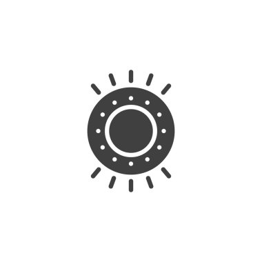 Havuz ışığı vektör simgesi. Mobil konsept ve web tasarımı için düz tabela. Suyun altındaki yüzme havuzu simgesi. Sembol, logo çizimi. Vektör grafikleri