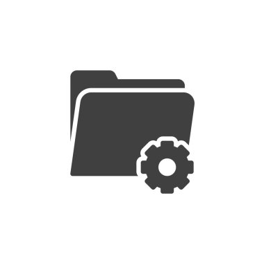 Vites vektör simgesi olan dizin. Mobil konsept ve web tasarımı için düz tabela. Dizin Ayarları sembol simgesi. Sembol, logo çizimi. Vektör grafikleri