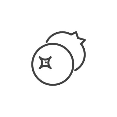 Kızılcık çizgisi ikonu. Mobil konsept ve web tasarımı için doğrusal biçim işareti. Kızılcıklar vektör simgesini çiziyor. Sembol, logo çizimi. Vektör grafikleri