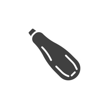 Kabak sebze vektör ikonu. Mobil konsept ve web tasarımı için düz tabela. Kabak kabağı simgesi. Patlıcan sembolü, logo çizimi. Vektör grafikleri