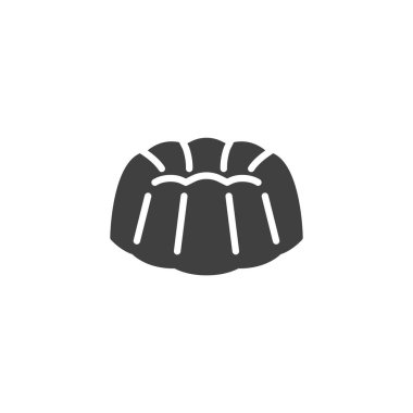 Pasta vektör simgesi. Mobil konsept ve web tasarımı için düz tabela. Pound Cake sembolü. Sembol, logo çizimi. Vektör grafikleri