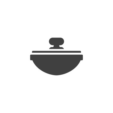 Kağıt ağırlığı vektör simgesi. Mobil konsept ve web tasarımı için düz tabela. Antika kağıt ağırlığı simgesi. Sembol, logo çizimi. Vektör grafikleri