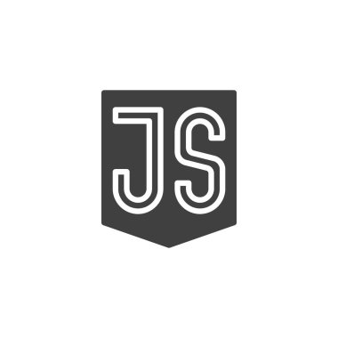 Java Betik vektör simgesi. Mobil konsept ve web tasarımı için düz tabela. JavaScript sembol simgesi. Ön yüz betik sembolü, logo illüstrasyonu. Vektör grafikleri