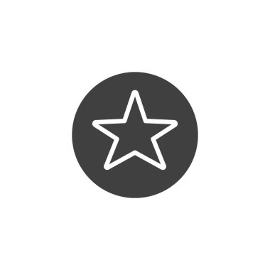 Kalın kabartma şeklinde yıldız derecelendirme simgesi. Geri bildirim ya da değerlendirmeyi temsil eden tek bir yıldız simgesi. Simge ve ekommerce kalite simgesini incele.