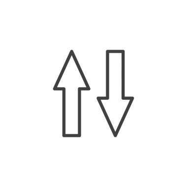 Arrows satır simgesi yukarı ve aşağı yönlü sıralanıyor. Ana vektör simgesi, analiz, liste ve raporlar için sıralama, sıralama, sıralama ve sembolize etme.