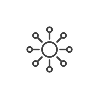 Tahmini Analitik Çizgi Çizgisi simgesi yansıtılıyor. Taslak vektör simgesi, veri analizinde öngörü ve gelecek projeksiyonlarını sembolize eden imzalar.